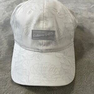 Callaway Golf Hat Cap White Floral Tropical Mens Snapback Baseball Light Outdoor